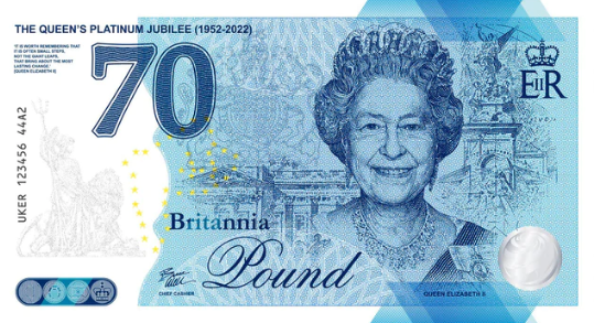 (036) ** PNew (A2) Great Britain - 70 Pounds (No Currency)